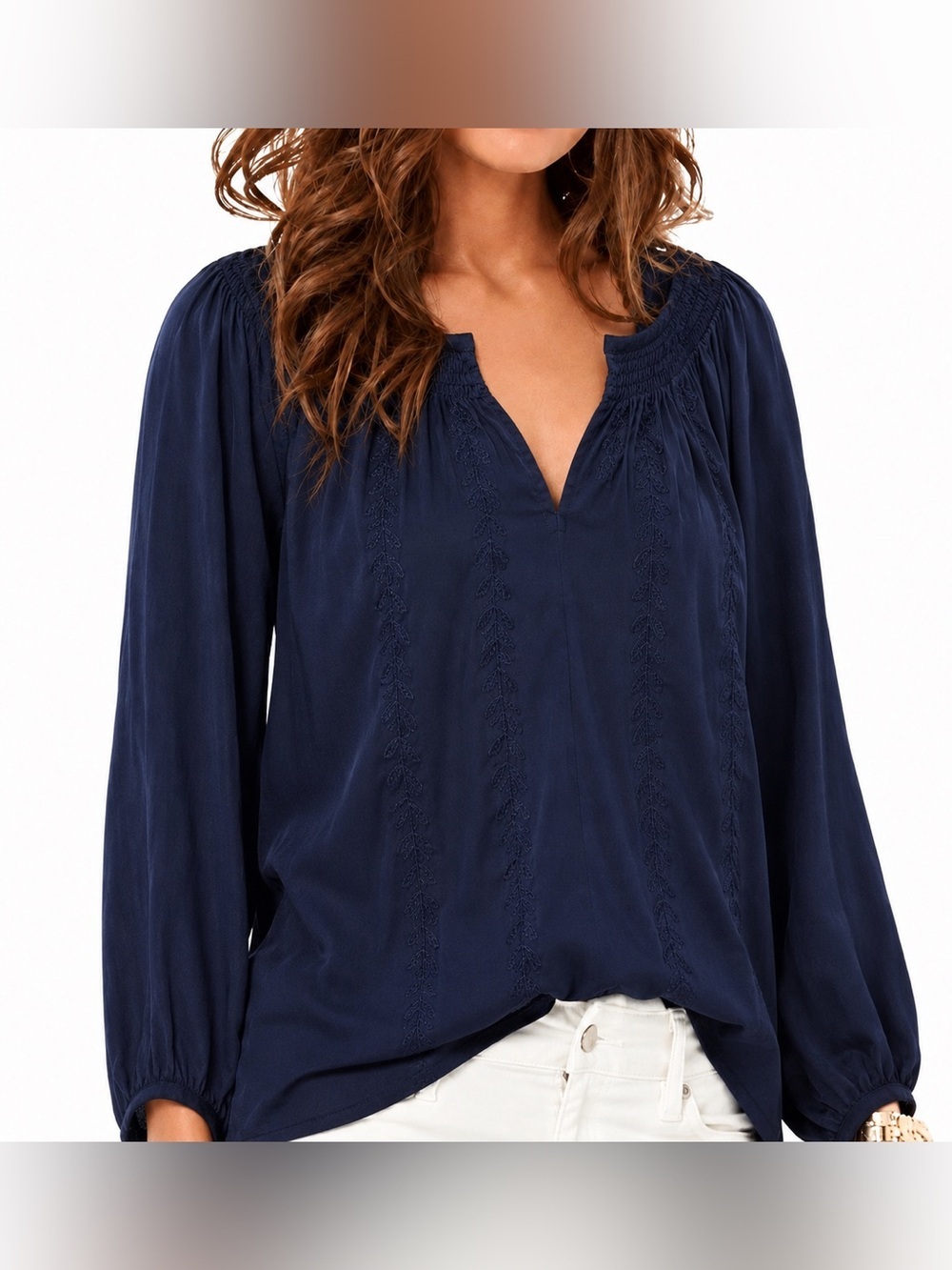 Lilly Pulitzer Hollis embroidered tunic top, XS